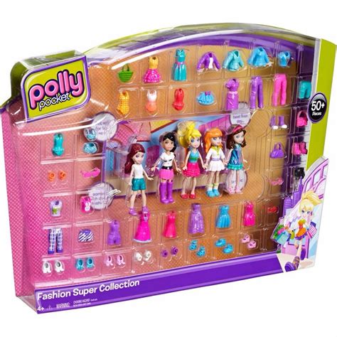 Polly Pocket Super Coleção Fashion Mattel 50 Itens Original R 29999