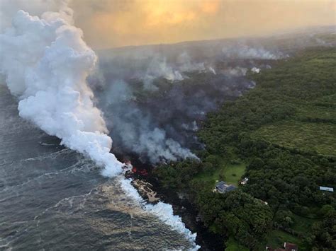 La Llegada De Lava Del Kilauea Al Océano Empeora La Situación De La
