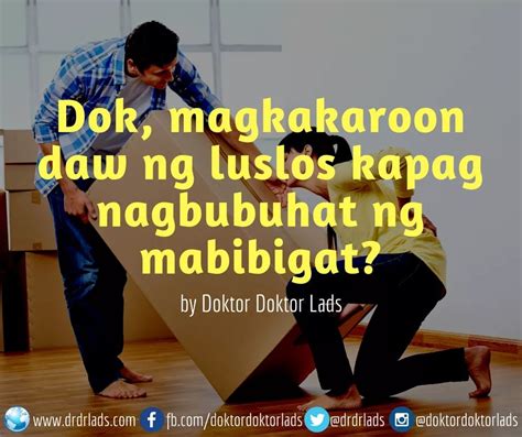 Dok Magkakaroon Daw Ng Luslos Kapag Nagbubuhat Ng Mabigat Trending Portal
