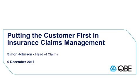 Skills claims resolution, customer service, research, property & casualty., microsoft office, powerpoint, litigation management, teaching, analysis, claims management, commercial. 2017 Presentation: Putting the Customer First in Insurance ...