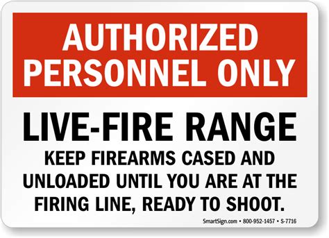 Shooting Range And Gun Signs