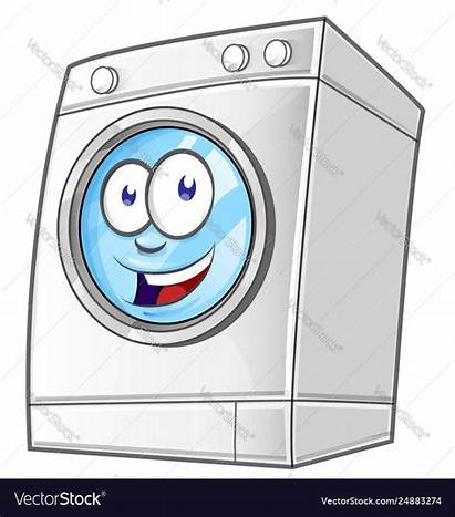 Machine Washing Cartoon Clip Clipart Laundry Vector