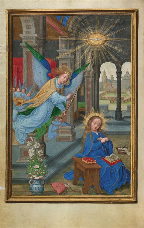 The Annunciation By Simon Bening 16th Century Public Domain