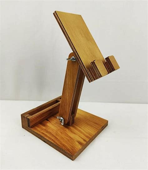 Handmade Adjustable Wooden Mobiletab Stand Phone Holder Etsy