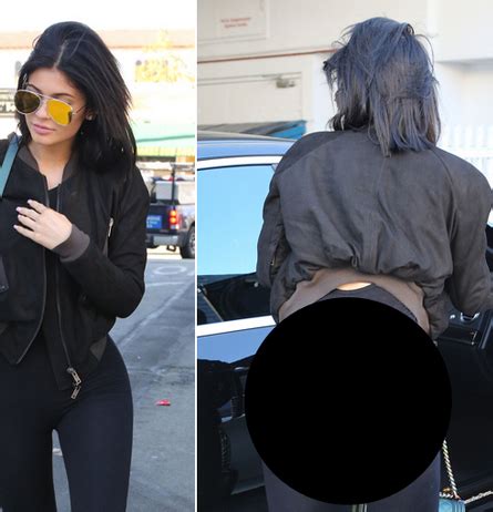 Kylie Jenner Exposes Bare Butt In Sheer Leggings See Her Wardrobe