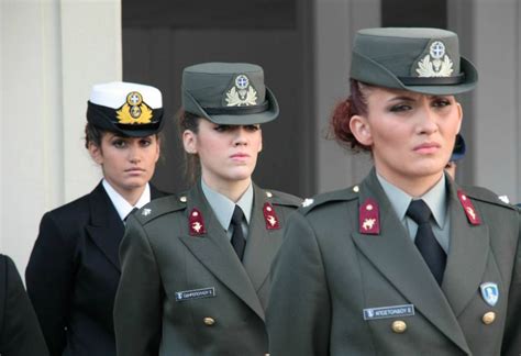Female Soldiers Of Hellenic Armed Forces Global Military