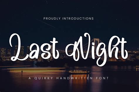 Last Night Font By Yanstudio · Creative Fabrica