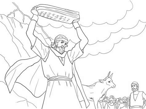 Moses Strikes The Rock Colouring Pages Page 2 Childrens Church