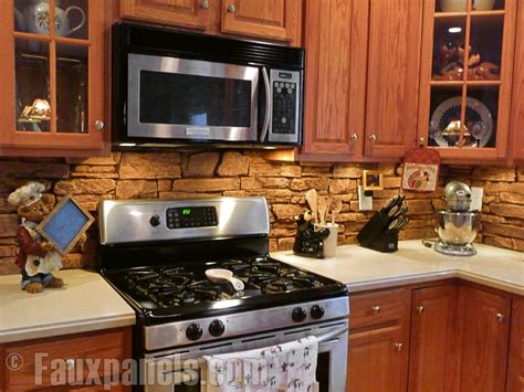 Kitchen backsplashes can be very impressive, but they don't have to be difficult to install. Easy DIY Backsplashes with the Look of Brick or Stone - Barron Designs