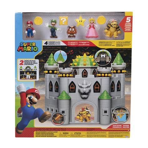 Produits Les Plus Vendus Super Mario Deluxe Bowers Castle Playset New
