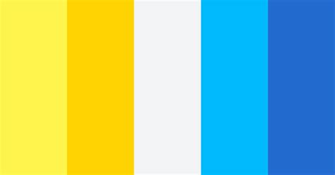 Yellow White And Blue Color Scheme Blue