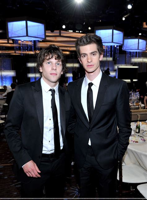 January 16th 68th Annual Golden Globe Awards Show Andrew Garfield And Jesse Eisenberg Photo