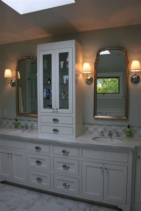 Is your bathroom countertop too cluttered? Imperial Thassos Tile - Transitional - bathroom - Fiorella ...