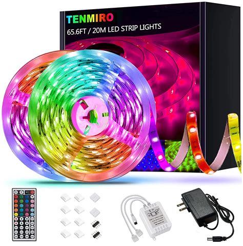 Buy Tenmiro 656ft Led Strip Lights Ultra Long Rgb 5050 Color Changing