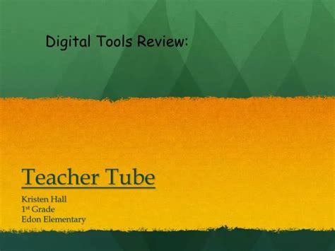 Ppt Teacher Tube Powerpoint Presentation Free Download Id3687996