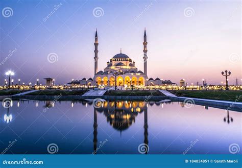 Largest Mosque In Central Asia And Main Mosque Of Turkmenistan The