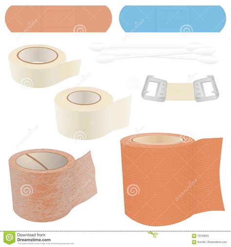 Sign up for our newsletter. First Aid Kit - Bandages stock vector. Illustration of ...
