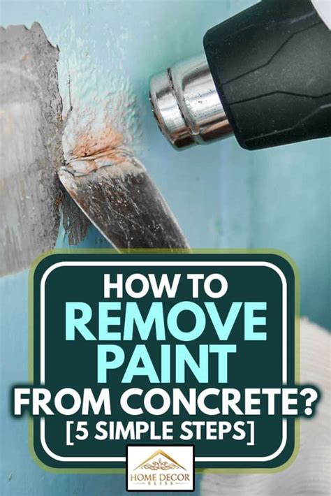 How To Remove Paint From The Concrete