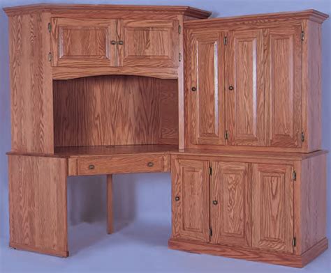 A computer desk from bassett furniture can deliver exactly what you need to organize your home office. Solid Hardwood Corner Computer Center - Ohio Hardwood ...