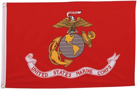 united states marine corps embroidered double sided 3 x5 flag rough t