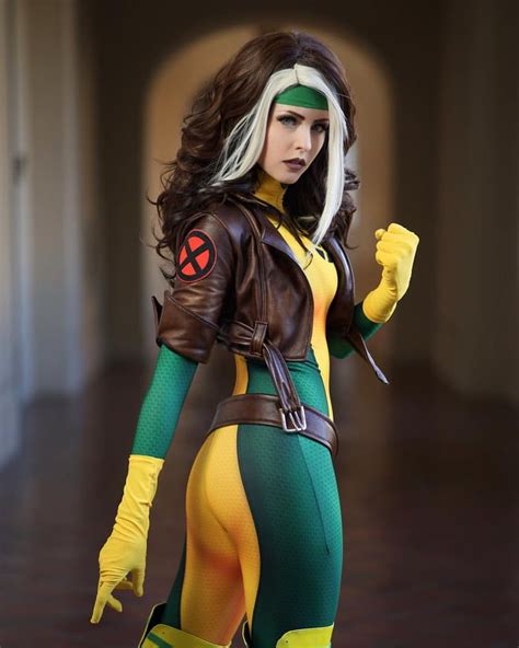 rogue from marvel comics by maidofmight cosplay rogue cosplay cute cosplay cosplay woman