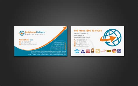 Playful Modern Travel Agent Business Card Design For A Company By