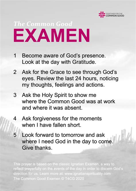 The Common Good Examen Together For The Common Good