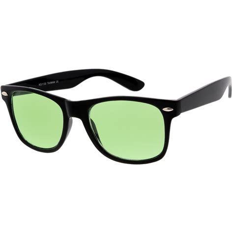 limited edition color tinted lens horned rim sunglasses 8803 zerouv