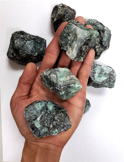 Raw Emerald Stone Large Chunk Emerald Rough Stone Emerald Crystal Stone