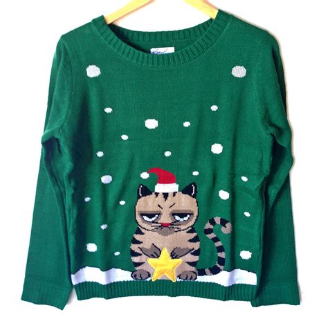 Grumpy Cat Tacky Ugly Christmas Sweater The Ugly Sweater Shop