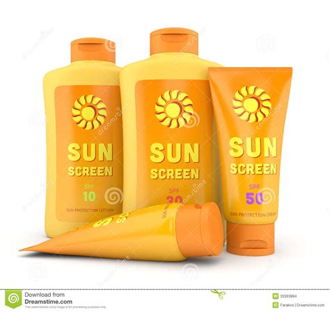 Not a lot to say about this one, just something i wanted to try for a while. Sunscreen Lotion And Cream Bottles And Tubes Isolated On White Stock Images - Image: 33363884