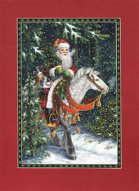 Santa Of The Northern Forest Art Print By Lynn Bywaters Christmas