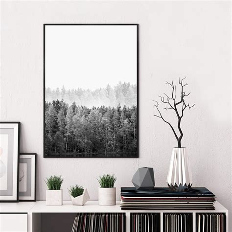 Modern Minimalist Print Black And White Wall Art Photography Poster
