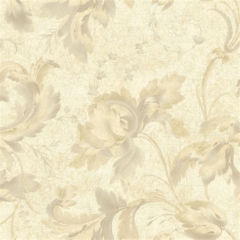 Interior Place Annali Nl11105 Beige Scrolling Leaves Wallpaper 49