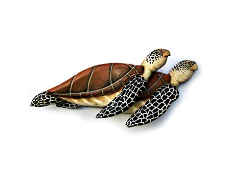 Sea Turtle Art Sculpture Wood Carving Turtle By Woodnarts On Etsy