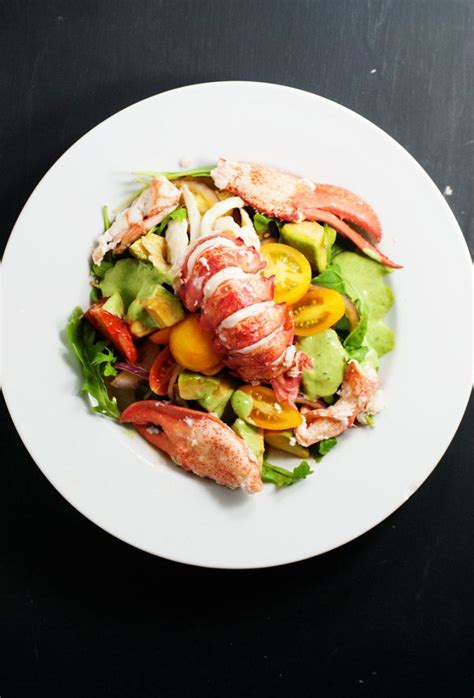 Maine Lobster Salad With Avocado Pesto And Tomato Vinaigrette Fresh