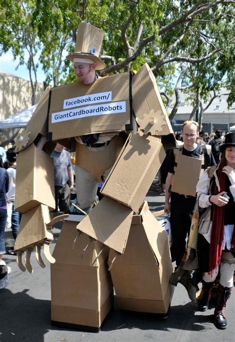 Amazing Giant Cardboard Robot Costume Pic