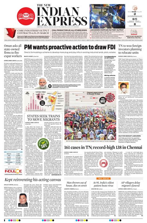 The New Indian Express Chennai May 01 2020 Newspaper