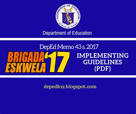 Deped Memorandum S Brigada Eskwela Implementing The Best Porn Website