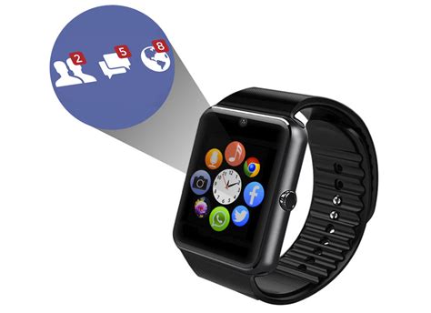Universal Bluetooth Smartwatch For Ios And Android Smartphones Black