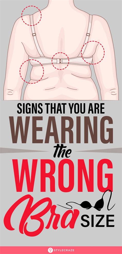 10 Signs That Tell You Are Wearing The Wrong Bra Size Bra Sizes How