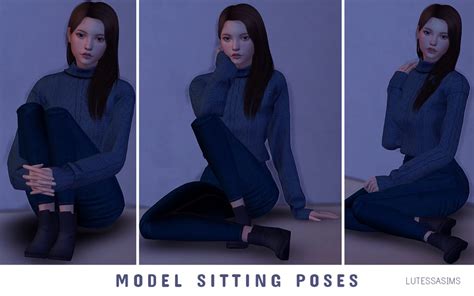 Model Sitting Poses Lutessasims