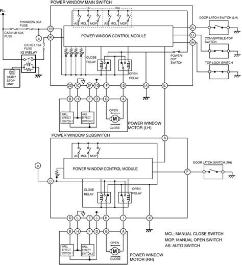 Power Window Wiring Diagram 03 Elantra