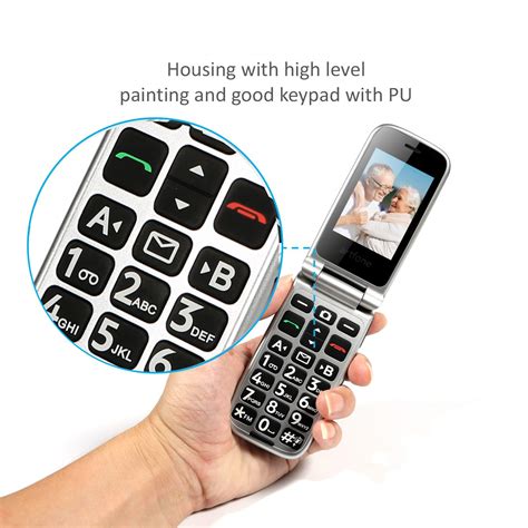 Artfone 3g And 2g Big Button Mobile Phone For Elderly Senior Flip Phones