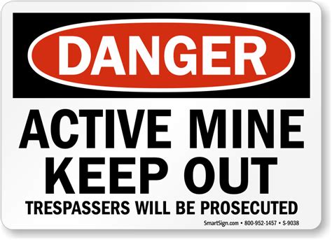 Mine Safety Signs Mining Safety Signs Mine Site Signs