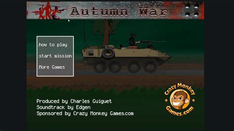 Autumn War越野战争，深秋战争，一个十多年前的小游戏，指挥士兵与僵尸交战哔哩哔哩bilibili