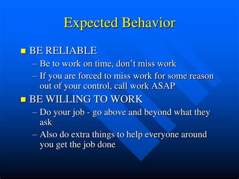 PPT - Professional Conduct and Workplace Behavior ...