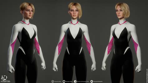 Hossein Diba 3d Model Of Gwen Stacy Real Time