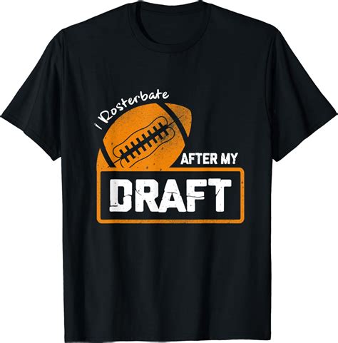 Funny Fantasy Football Shirt Rosterbate Draft League Champ T Shirt