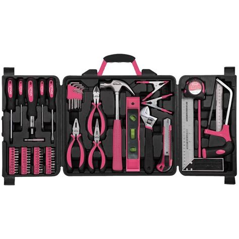 71 Piece Household Tool Kit Pink Dt0204p Household Tools Pink